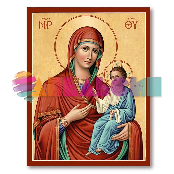 Карточка Икона Мария с младенцем 4х6см 045.038