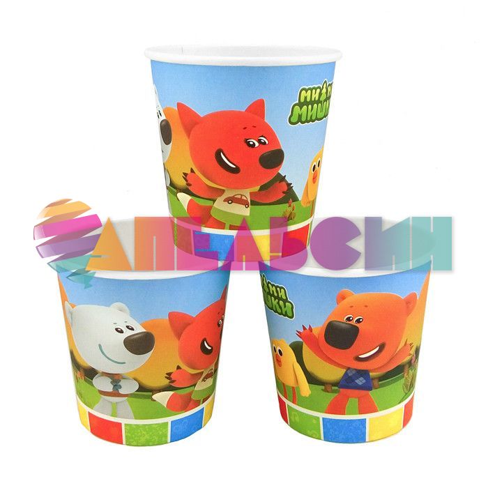 Стакан Ми-Ми-Мишки 190мл 6шт/уп картон 702009