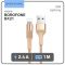 Кабель Lightning - USB 2.1A 1м Золотой 9088751