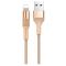 Кабель Lightning - USB 2.1A 1м Золотой 9088751