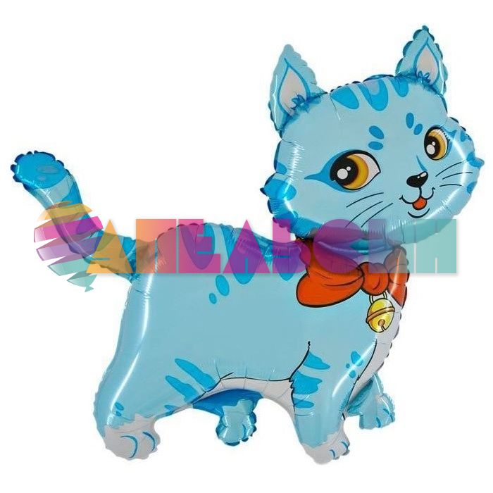 Мини фигура Котенок милый голубой F13"/33см (Испания) 902707A