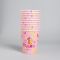 Стакан 1 годик Мишка розовый 250мл 10шт/уп картон 1227837