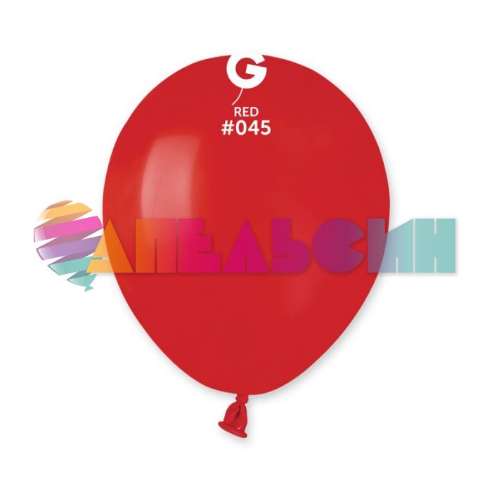 Шар пастель Красный И05"/13см (045) Red 100шт/уп (Италия) 1102-0448