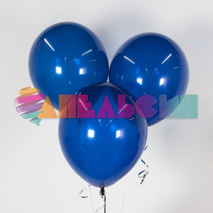 Шар пастель Синий Ш12"/30см темный 100шт/уп (Китай) 912034