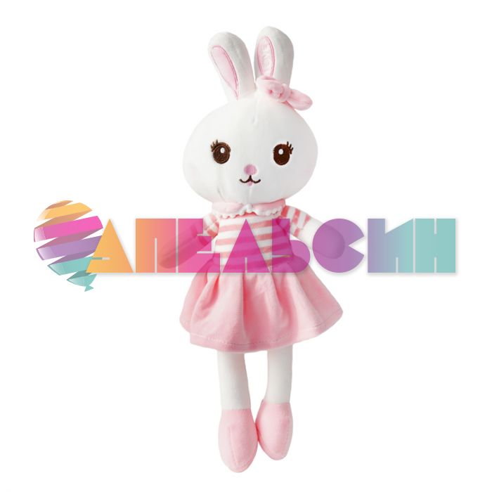 Игрушка Зайка Каваи с бантиком 45см стоя 190390