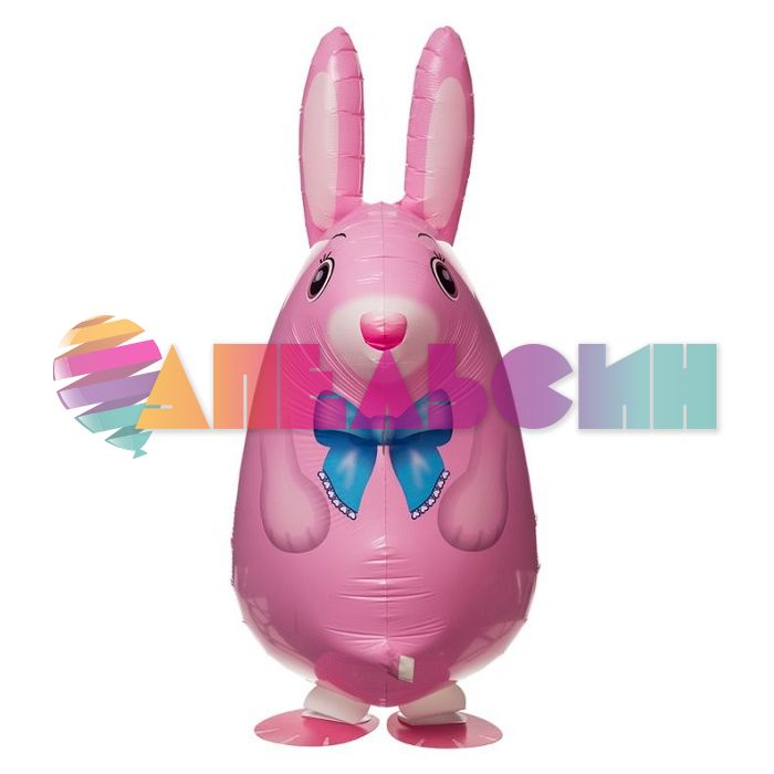 Шар ХОД Кролик розовый FL25"/64см (Китай) гелий R367R