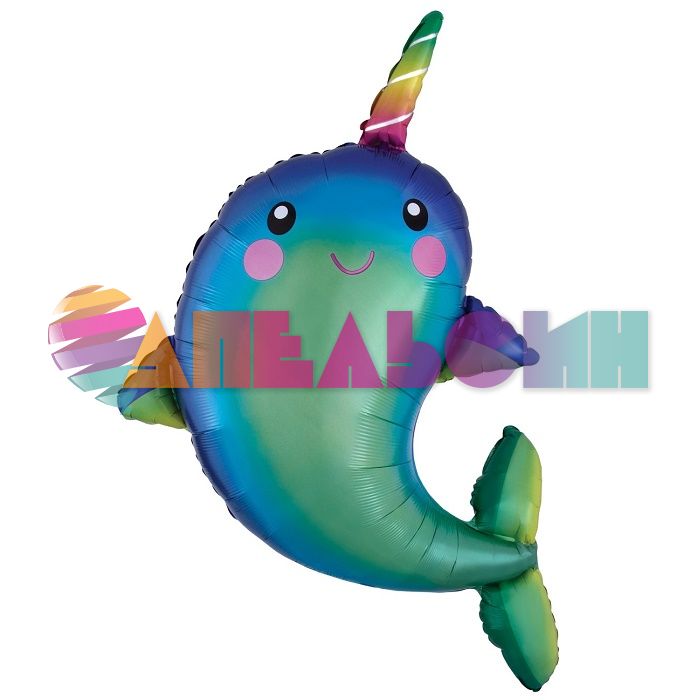 Мини фигура Рыба Нарвал сказочный FL16"/41см с клапаном (Китай) 180798