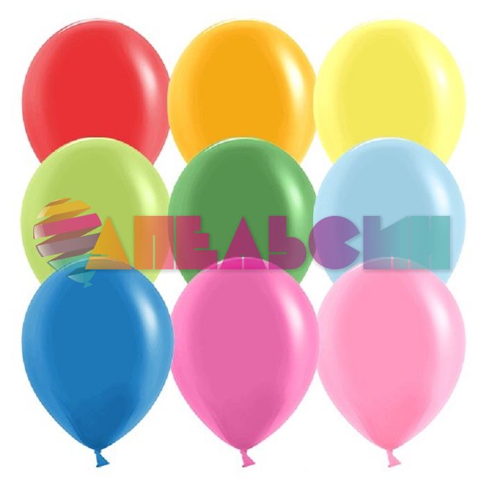 Шар пастель Ассорти Д10"/25см 100шт/уп (Китай) 610100