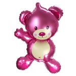 Мини фигура Мишка плюшевый розовый FL14"/36см (Китай) с клапаном 17106