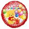 Шар фольга С ДР Мишка с шариками FL18"/46см круг (Китай) 13221