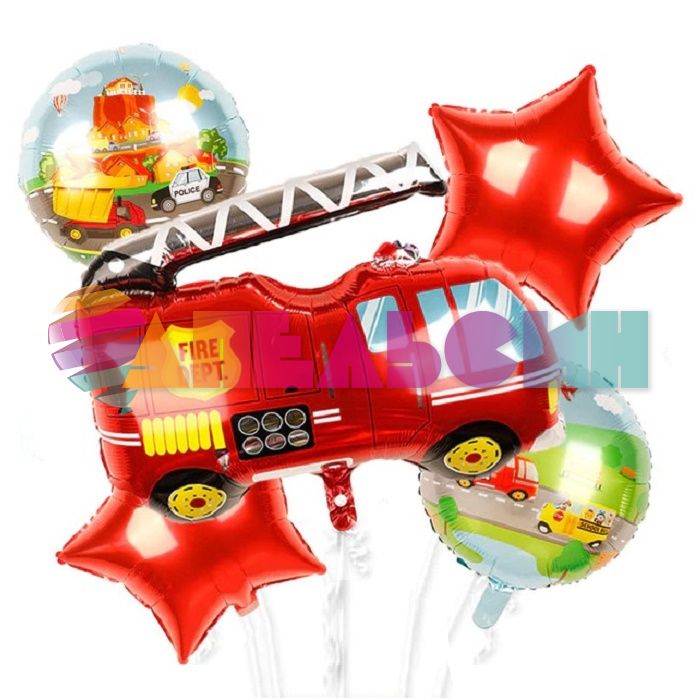 Шар фигура Пожарная машина FL32"/81см (Китай) В0828 15445