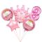 Шар цифра Розовый FL40"/102см сердца 8 (Китай) NMP8/PINK/V