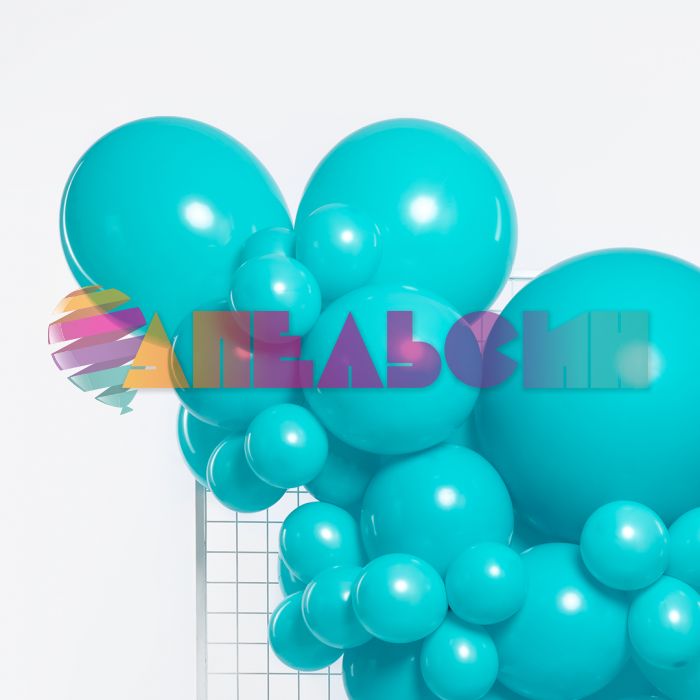 Шар пастель Бирюза 512/12"/30см (S69) Caribbean Blue голубой карибский 100шт/уп (Китай) 512-12S69