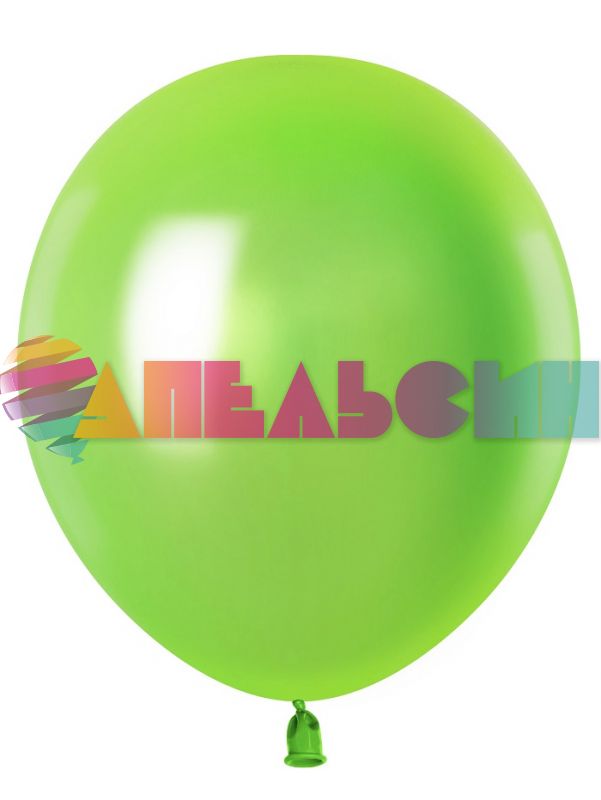 Шар металлик Зеленый 512/12"/30см (M25) Lime Green лайм 100шт/уп (Китай) 512-12M25