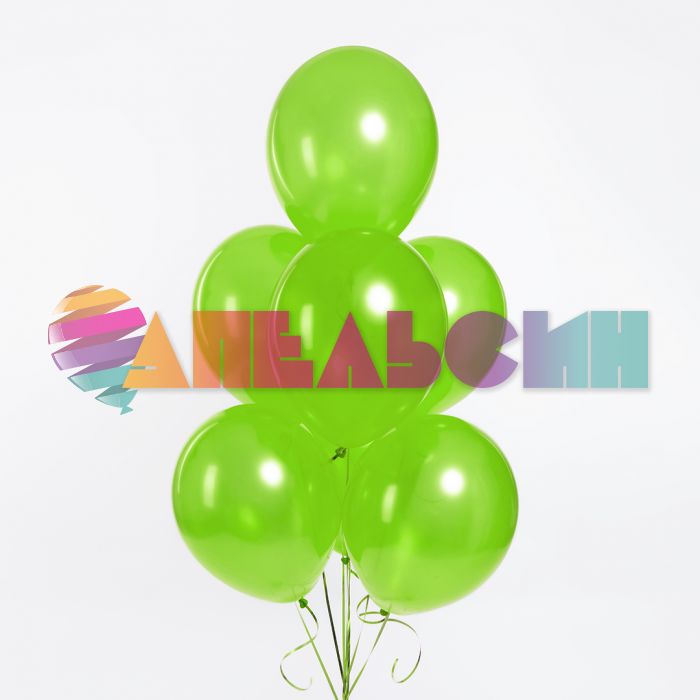 Шар металлик Зеленый 512/12"/30см (M25) Lime Green лайм 100шт/уп (Китай) 512-12M25