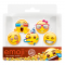Колпак Смайл Emoji черный 6шт/уп 6014912