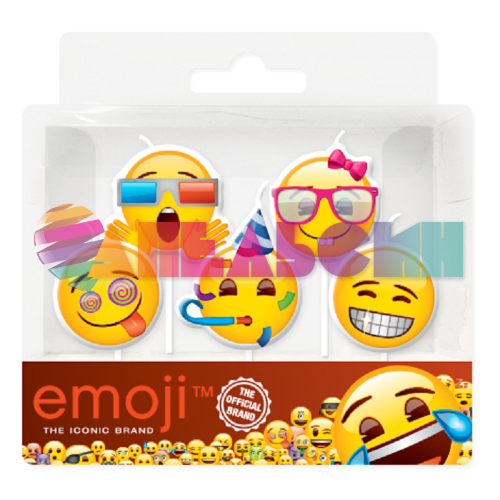Колпак Смайл Emoji черный 6шт/уп 6014912