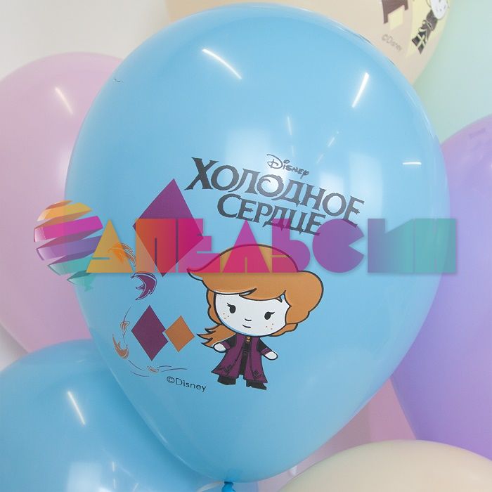 Шар латекс Холодное сердце детский 12"/30см 25шт/уп (Турция) 812243