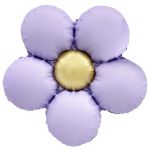 Мини фигура Ромашка сиреневый сатин FL18"/46см (Китай) с клапаном 26089