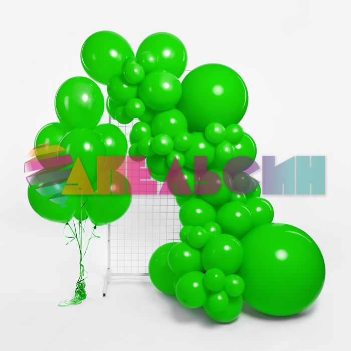 Шар пастель Зеленый 512/36"/91см (S07) Lime Green лайм (Китай) 512-36S07