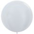 Шар металлик Белый S24"/60см (405) White 3шт/уп (Колумбия) перламутр 151977