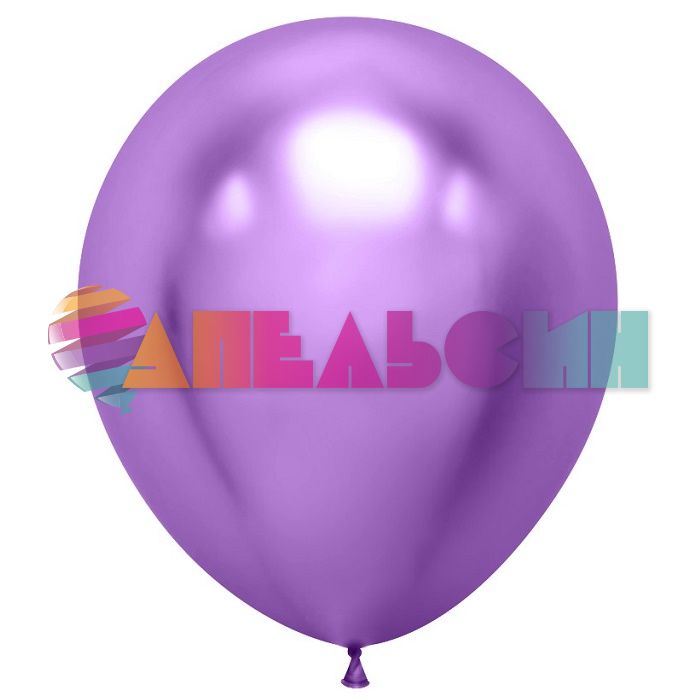Шар хром Фиолетовый Д18"/46см 10шт/уп (Китай) 618006