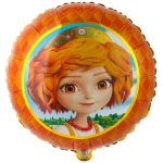 Шар фольга Царевны Варвара Е18"/46см круг (Китай) 1202-3295