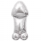 Шар фигура Мистер Пи-Пи дизайн ню серебро FL39"/99см 18+ (Китай) 18+ 23915