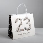 Пакет С 23 февраля Мужской 25х22х12см 4515423