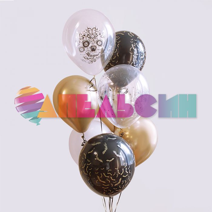 Шар латекс Хеллоуин МИКС 12"/30см 100шт/уп (Турция) 8122102