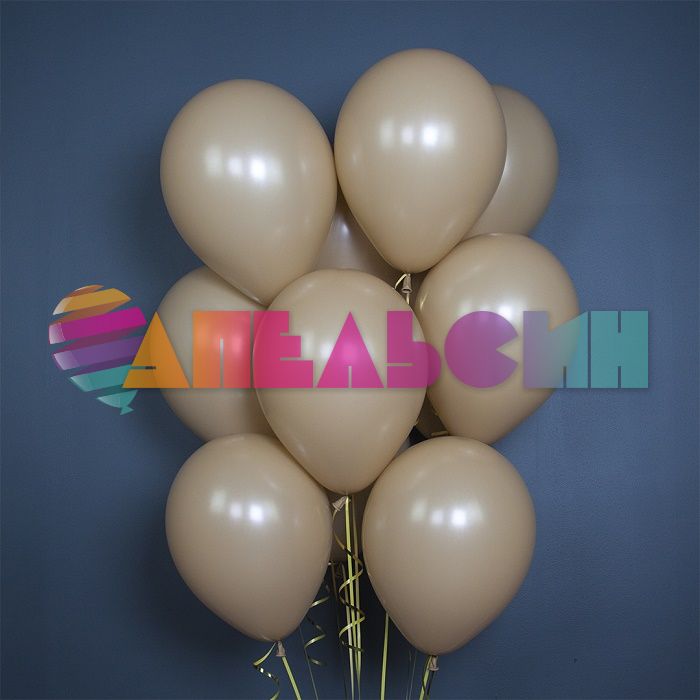 Шар пастель Коричневый S12"/30см (073) Latte Кофе Латте 12шт/уп (Колумбия) 386881