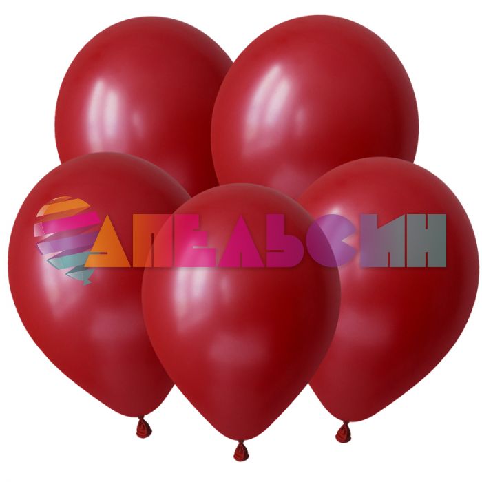 Шар металлик Красный DL12"/30см (1410) Red 100шт/уп (Вьетнам) 3121410