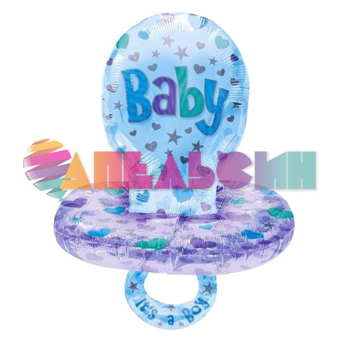 Шар 3D фигура Соска BABY It`s a BOY A29"/74см (США) 09855 1207-0222