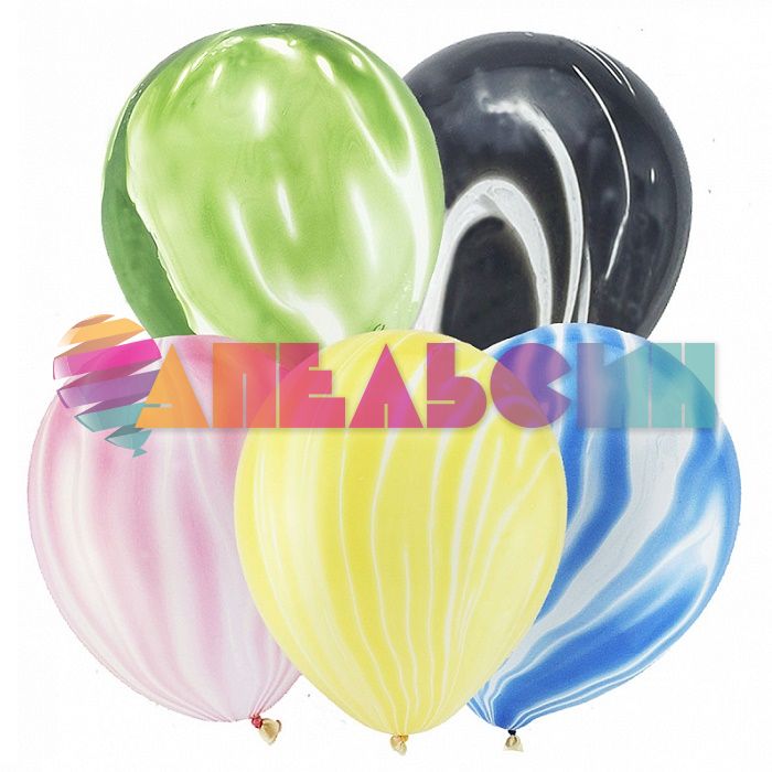 Шар латекс Агат ассорти 12"/30см 50шт/уп (Китай) 212500-50