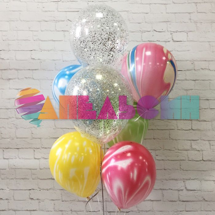 Шар латекс Агат ассорти 12"/30см 50шт/уп (Китай) 212500-50