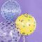 Шар сфера Конфетти ассорти на прозрачном FL18"/46см Deco Bubble (Китай) 550119