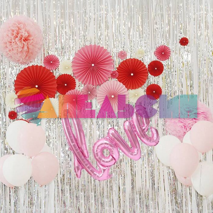 Надпись из шаров Love розовый FL41"/104см (Китай) 17380