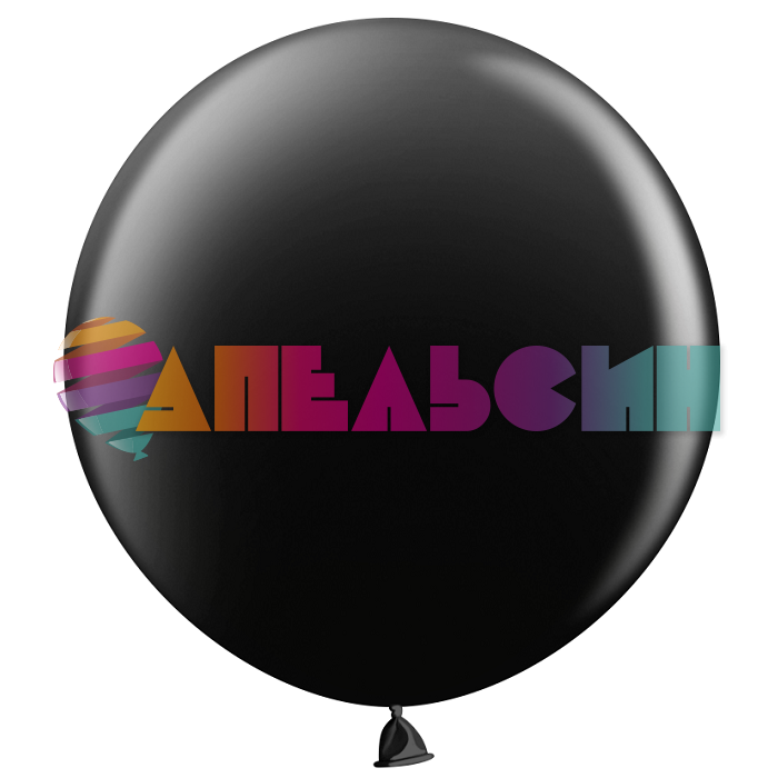 Шар пастель Черный Ш36"/91см (Китай) 936012-1