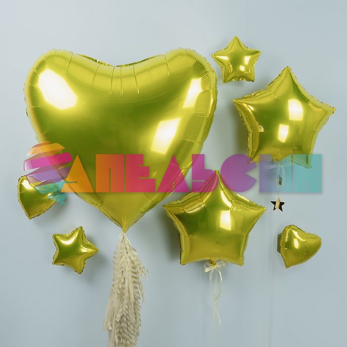 Шар звезда Желтый G09"/23см (Италия) 09219Y