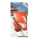 Открытка Учителю музыки 10х21см 837-05
