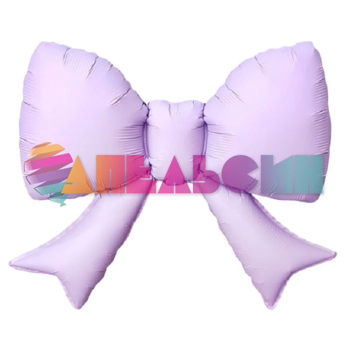 Мини фигура Бант сиреневый FL21"/53см с клапаном (Китай) сатин 27328S5