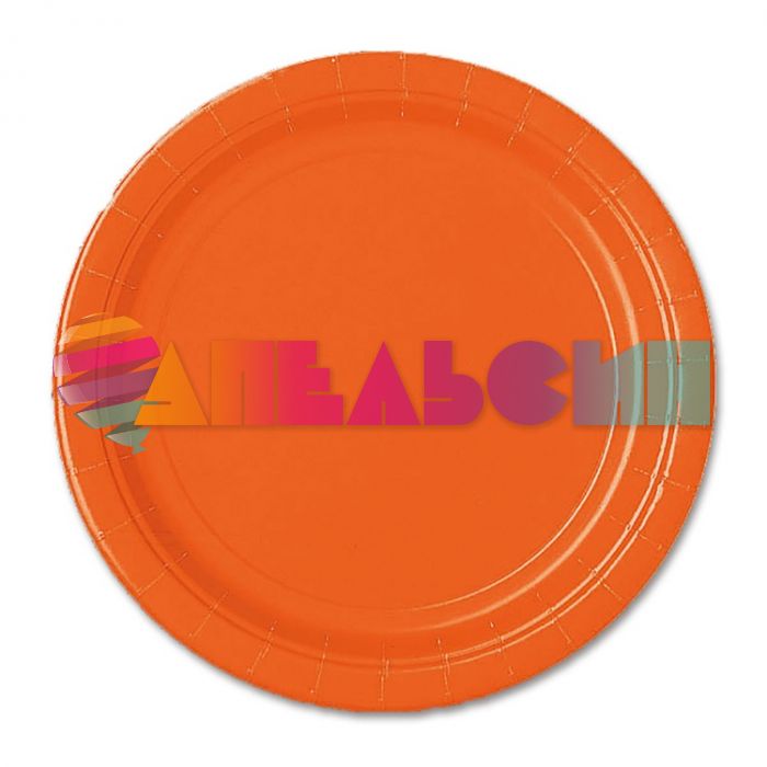 Тарелка Оранжевый Orange Peel 17см 8шт/уп картон 1502-1105