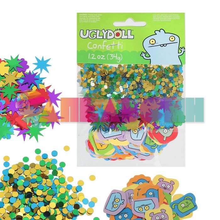 Конфетти Игли Долл/ Ugly Doll МИКС 3 вида 34гр пластик 1501-1666-СТОК