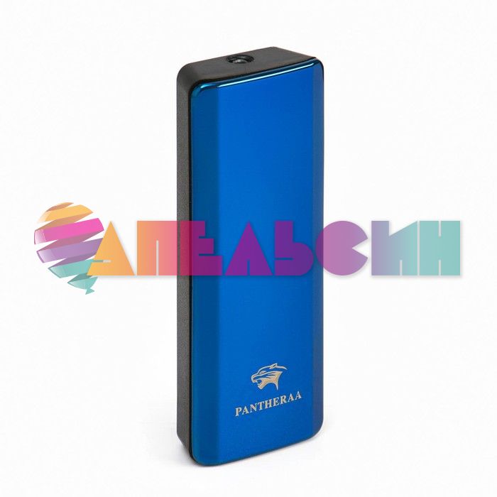 Зажигалка Пантераа синий с фонариком 2,5х7,5см электро USB 3018093