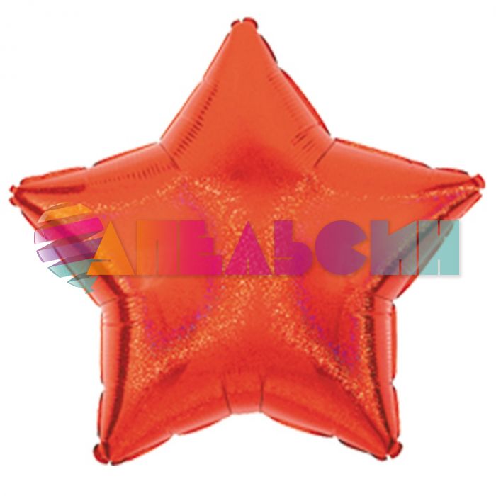 Шар звезда Красный A19"/49см Red (США) переливы 1205-0020