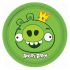 Тарелка Злые птички Angry Birds Король свиней 17см 8шт/уп картон 1502-1114