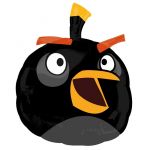 Шар фигура Злые птички Черный Angry Birds A25"/64см (США) 25466 1207-1492