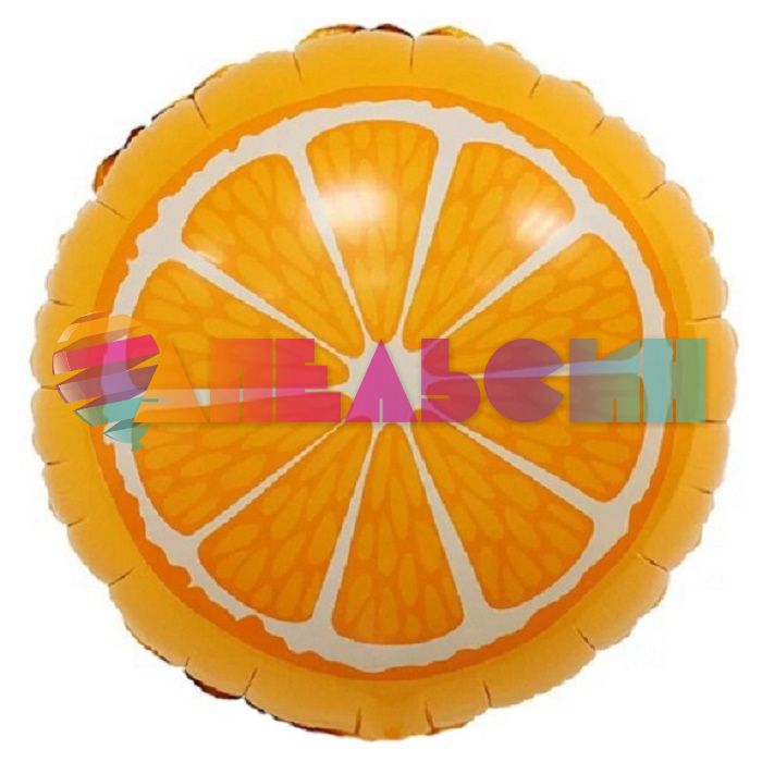 Шар фольга Апельсин FL18"/48см (Китай) SL-B061 13061