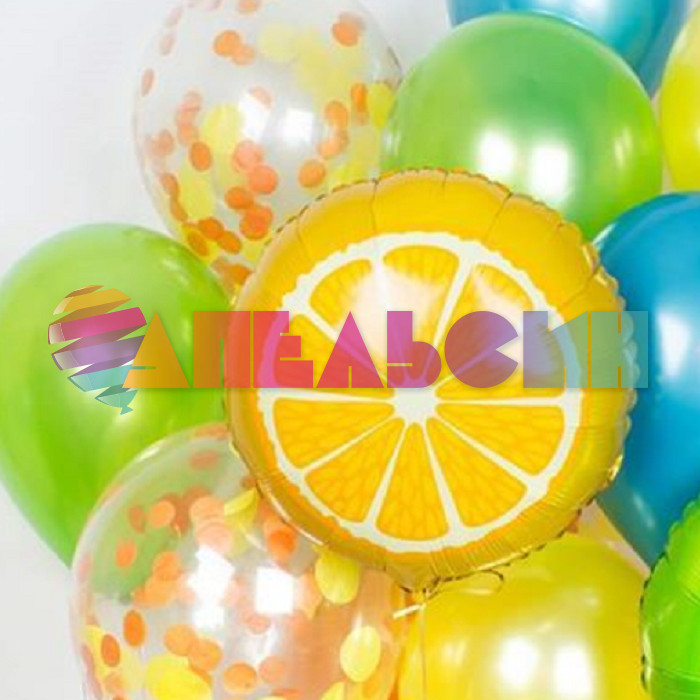 Шар фольга Апельсин FL18"/48см (Китай) SL-B061 13061