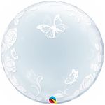 Шар сфера Бабочки и цветы Q24"/62см (США) баблс 1202-1359